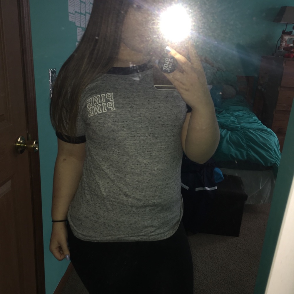 Grey Shirt from Pink